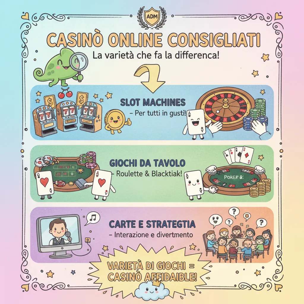 Panoramica del Catalogo Giochi: Slot, Giochi dal Vivo e Provider
